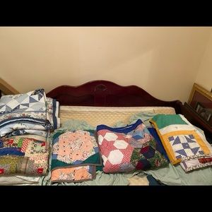 Hand made quilts some over one hundred years old